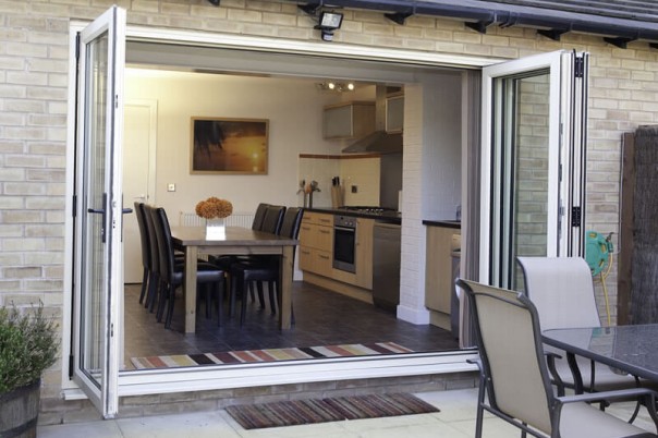 Bi-Fold door fully open