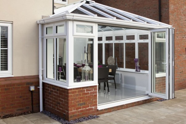 Conservatory with Bi-Fold door fully open