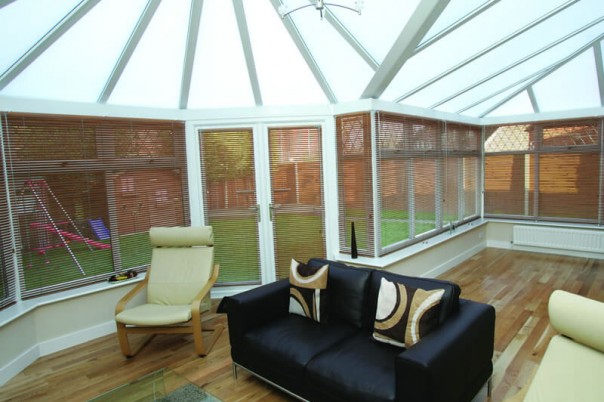 Modern conservatory interior