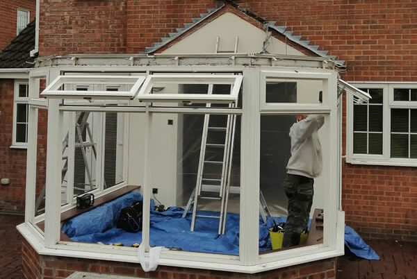 Conservatory installation near Little Oakley